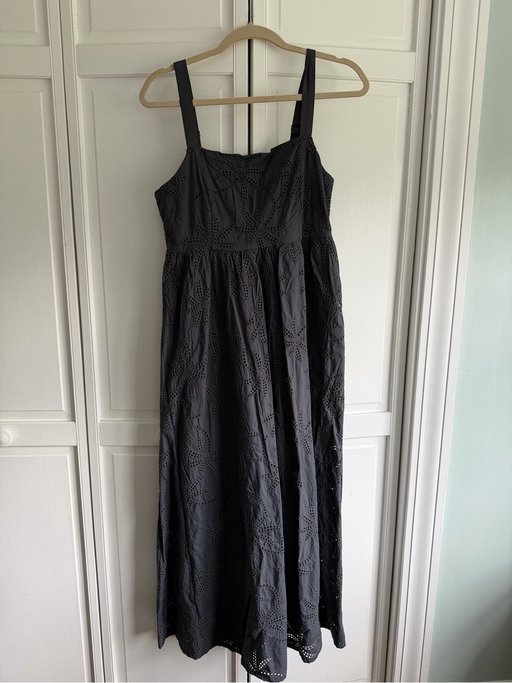 Marine Layer Rosette Eyelet Dress in indigo